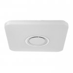 Светильник с ПДУ 74615/1 MP3 LED 80Вт 3000-6000К диммер белый 43х43х6,8 см