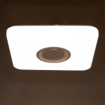 Светильник с ПДУ 74615/1 MP3 LED 80Вт 3000-6000К диммер белый 43х43х6,8 см