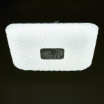 Светильник с ПДУ 74616/1 LED 80Вт 3000-6000К диммер белый 43х43х5,7 см