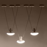 Светильник с ПДУ 74627/1 LED 54Вт 3000-6000К диммер белый 105х18х50 см