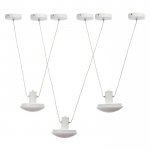 Светильник с ПДУ 74627/1 LED 54Вт 3000-6000К диммер белый 105х18х50 см