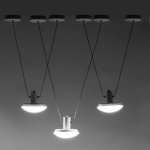 Светильник с ПДУ 74627/1 LED 54Вт 3000-6000К диммер белый 105х18х50 см