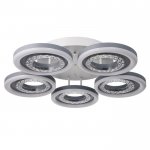 Люстра с ПДУ 74630/5 LED 140Вт диммер 3000-6000К белый 64х64х12,5 см