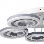 Люстра с ПДУ 74630/5 LED 140Вт диммер 3000-6000К белый 64х64х12,5 см