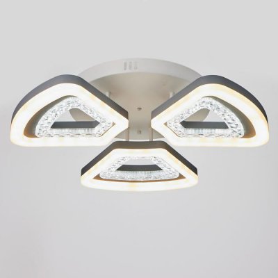 Люстра с ПДУ 74631/3 LED 90Вт диммер 3000-6000К белый 57х57х13 см