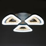 Люстра с ПДУ 74631/3 LED 90Вт диммер 3000-6000К белый 57х57х13 см