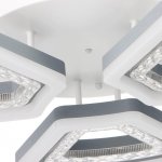 Люстра с ПДУ 74631/3 LED 90Вт диммер 3000-6000К белый 57х57х13 см