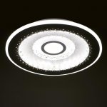 Светильник с ПДУ 74640/1 LED 107Вт диммер 3000-6000К белый 49,2х49,2х6 см