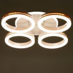 Светильник с ПДУ 74651/4+1 LED 95Вт диммер 3000-6000К белый 50х50х9 см