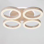 Светильник с ПДУ 74651/4+1 LED 95Вт диммер 3000-6000К белый 50х50х9 см