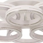 Светильник с ПДУ 74653/3+3+1 LED 165Вт диммер 3000-6000К белый 60х60х13 см