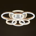 Светильник с ПДУ 74653/3+3+1 LED 165Вт диммер 3000-6000К белый 60х60х13 см