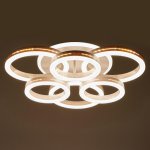 Светильник с ПДУ 74653/3+3+1 LED 165Вт диммер 3000-6000К белый 60х60х13 см