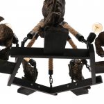 Люстра 85204/5 E27 40Вт черный-бронза 65х65х51-91 см Маска