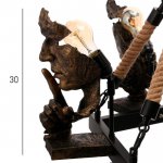 Люстра 85204/5 E27 40Вт черный-бронза 65х65х51-91 см Маска