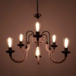 Люстра 85206/7 E27 40Вт черный 68х68х62-94 см