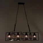 Светильник 85208/4 E27 40Вт черный 100х24х56-109 см