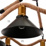 Люстра 85209/6 E27 40Вт черный 76х76х58-112 см