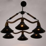 Люстра 85209/6 E27 40Вт черный 76х76х58-112 см