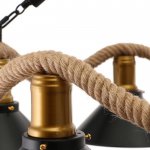 Люстра 85209/6 E27 40Вт черный 76х76х58-112 см