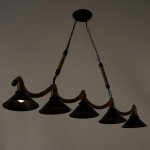 Светильник 85211/5 E27 40Вт черный 137х22х80-107 см