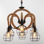 Люстра 85215/6 E27 40Вт черный 62х62х90-115 см