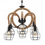 Люстра 85215/6 E27 40Вт черный 62х62х90-115 см