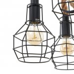 Люстра 85215/6 E27 40Вт черный 62х62х90-115 см