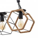 Светильник 85216/3 E27 40Вт черный 59х16х62-117 см