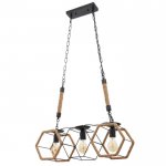 Светильник 85216/3 E27 40Вт черный 59х16х62-117 см