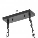 Светильник 85216/3 E27 40Вт черный 59х16х62-117 см