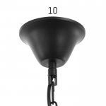 Люстра 85218/6 E27 40Вт черный 53х53х53-83 см