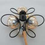 Люстра 85220/6 E27 40Вт черный 52х52х53-83 см