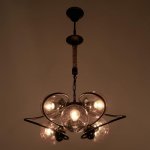 Люстра 85220/6 E27 40Вт черный 52х52х53-83 см