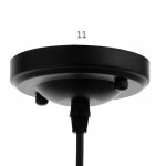 Светильник 85222/1 E27 40Вт черный 16х21х35-135 см