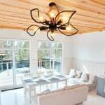 Люстра 85223/6 E27 40Вт черный 66х66х43-108 см