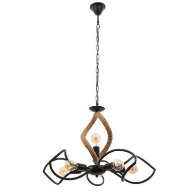 Люстра 85223/6 E27 40Вт черный 66х66х43-108 см Люстра 85223/6 E27 40Вт черный 66х66х43-108 см