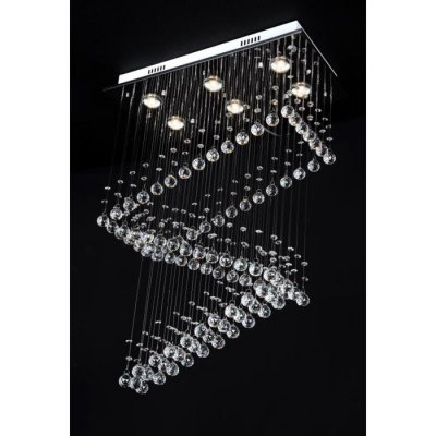 Люстра каскадная 71307/6 GU10 хром 60х30х85см