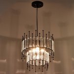 Светильник 59802/1 E27 40Вт черный 30х30х32-132 см