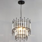 Светильник 59802/1 E27 40Вт черный 30х30х32-132 см