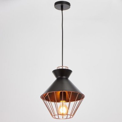 Светильник 59806/1 E27 40Вт черный-медь 23х23х33-133 см