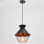 Светильник 59806/1 E27 40Вт черный-медь 23х23х33-133 см