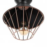 Светильник 59806/1 E27 40Вт черный-медь 23х23х33-133 см