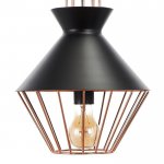 Светильник 59806/1 E27 40Вт черный-медь 23х23х33-133 см