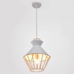 Светильник 59807/1 E27 40Вт белый-медь 23х23х33-133 см