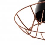 Светильник 59808/1 E27 40Вт черный-медь 32х32х17-117 см