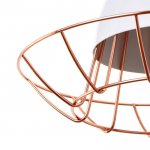 Светильник 59809/1 E27 40Вт белый-медь 32х32х17-117 см