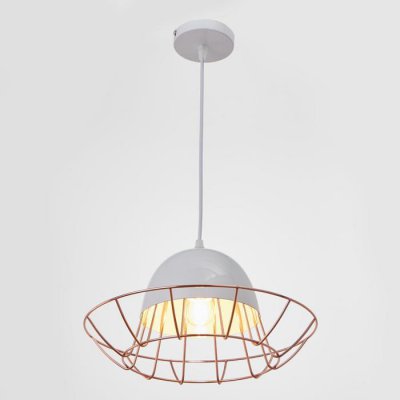 Светильник 59809/1 E27 40Вт белый-медь 32х32х17-117 см Светильник 59809/1 E27 40Вт белый-медь 32х32х17-117 см