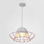 Светильник 59809/1 E27 40Вт белый-медь 32х32х17-117 см