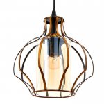 Светильник 59810/1 E27 40Вт бронза 21х21х23-123 см